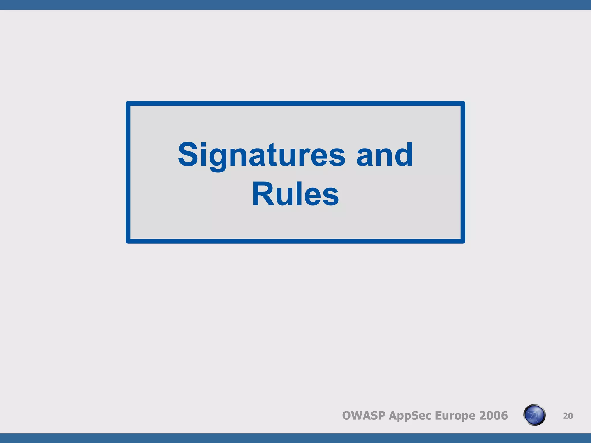 Web Application Frewall