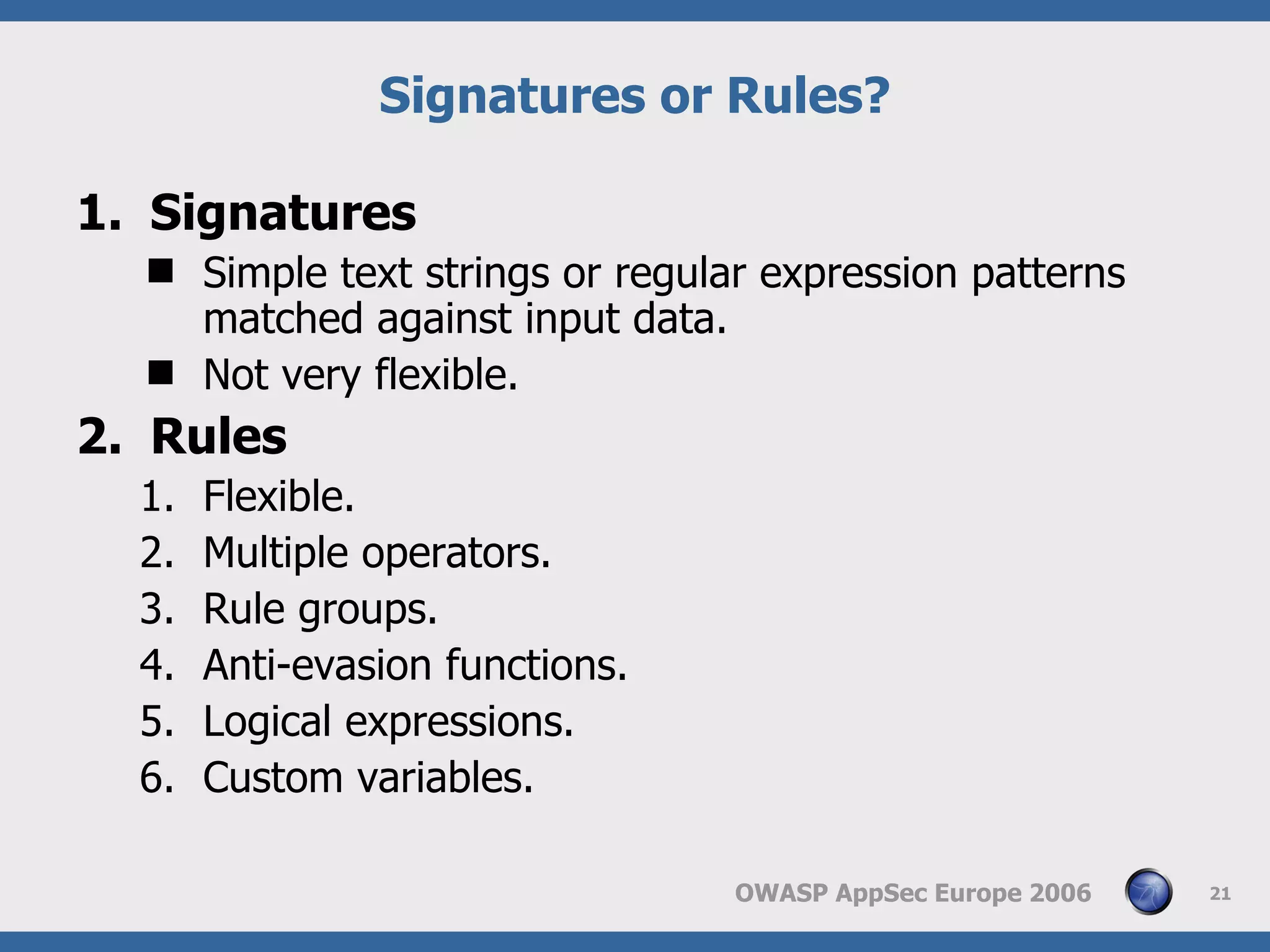 Web Application Frewall