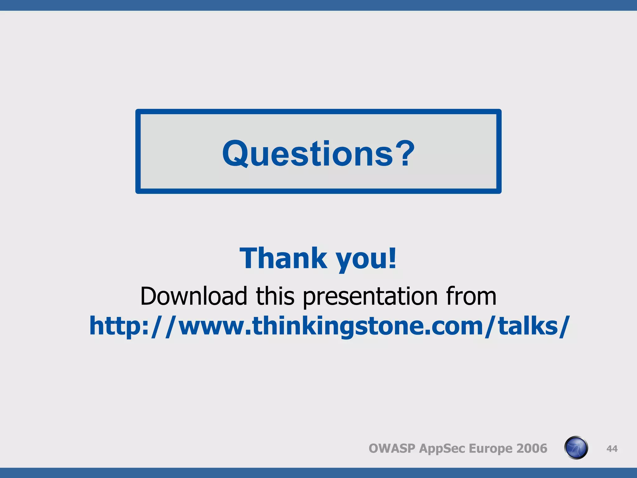 Web Application Frewall