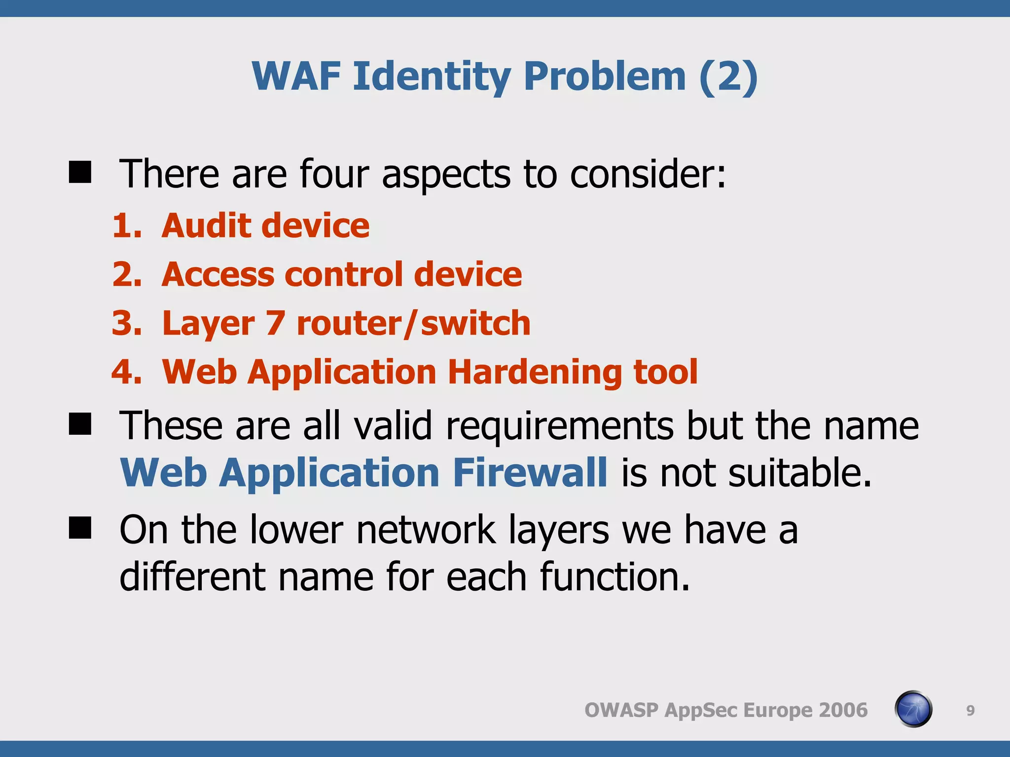 Web Application Frewall