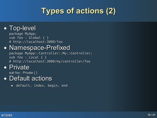 Web applications with Catalyst