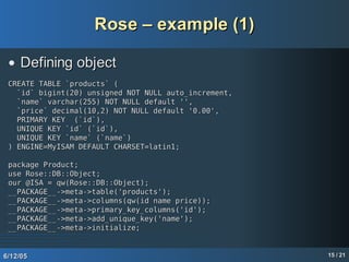 Web applications with Catalyst
