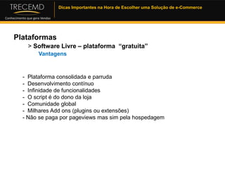 Plataforma de e-commerce> Projeto loja virtualPlano de negóciosFront-officeBack-officeMarketing Digital