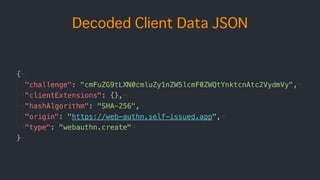 Decoded Client Data JSON
 