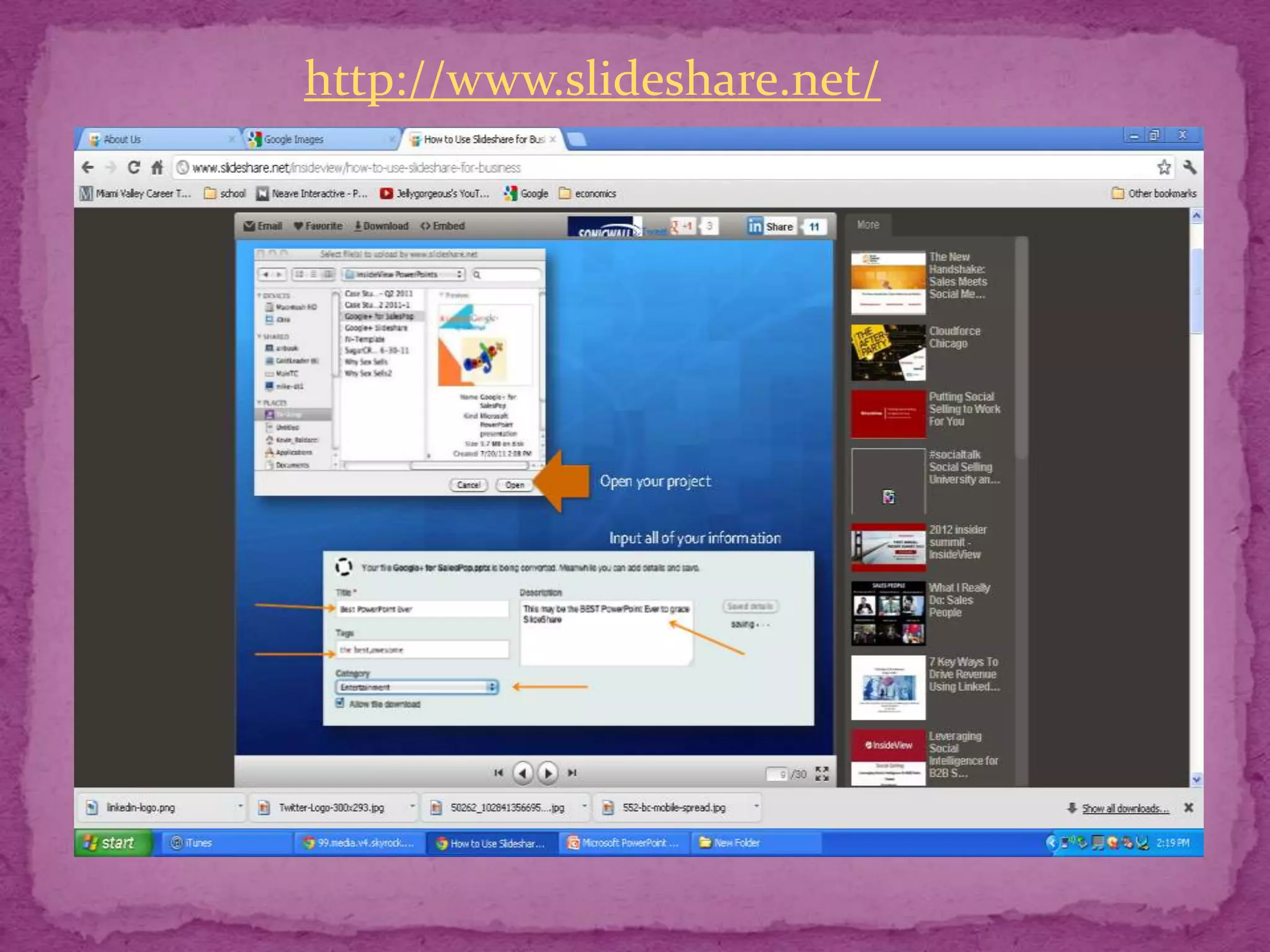 http://www.slideshare.net/
 