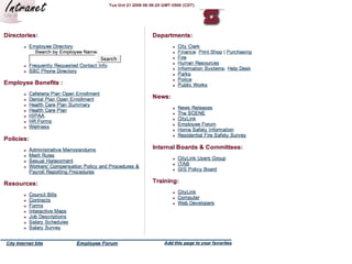 Web Based Internal Communication (Local Government Intranets)