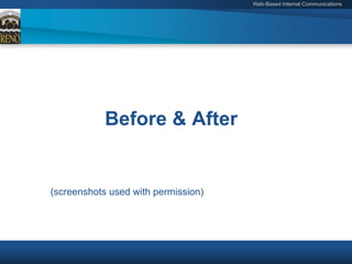 Web Based Internal Communication (Local Government Intranets)