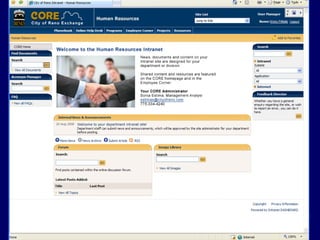 Web Based Internal Communication (Local Government Intranets)