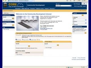 Web Based Internal Communication (Local Government Intranets)