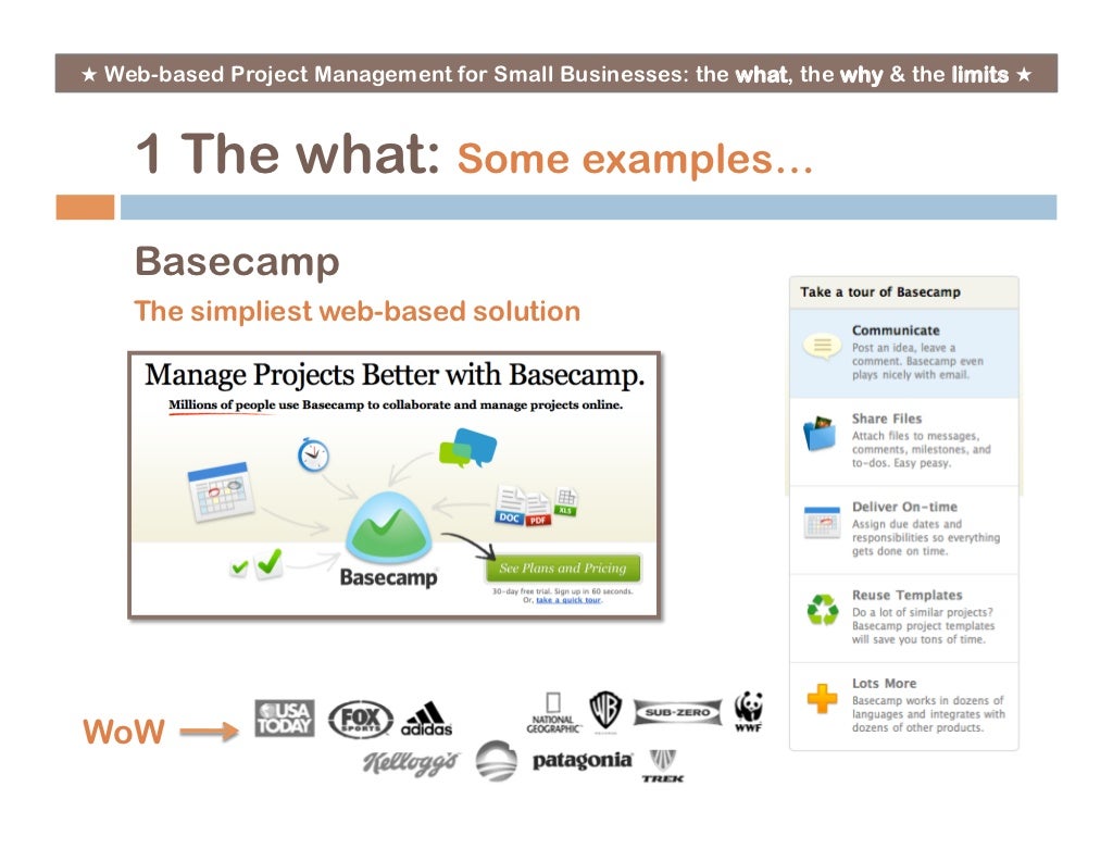 Web based project management softwares for small businesses