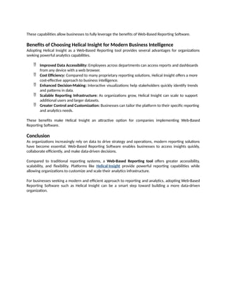 Web-Based Reporting Software Explained Why Helical Insight Is a Smart ...