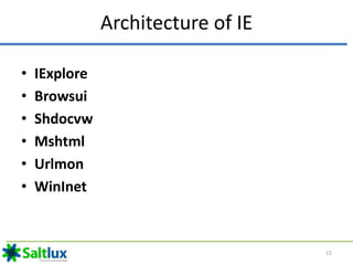 Web browser architecture | PPTX