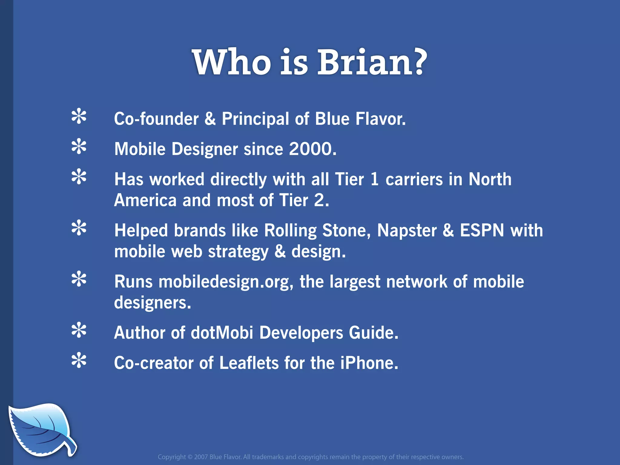 Web Builder 2.0 Workshop:  iPhone Design and Development Workshop