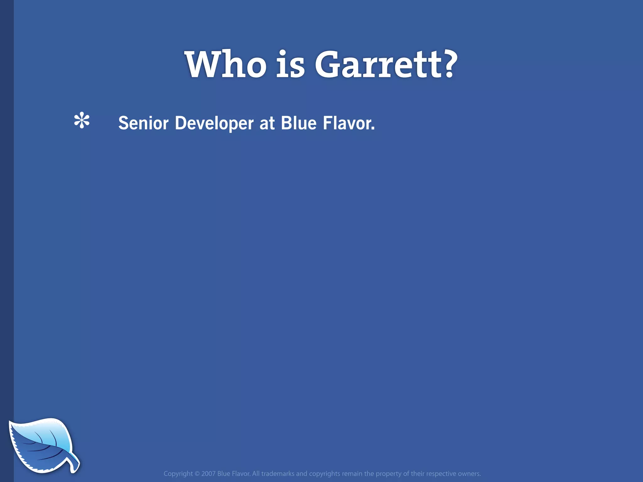 Web Builder 2.0 Workshop:  iPhone Design and Development Workshop