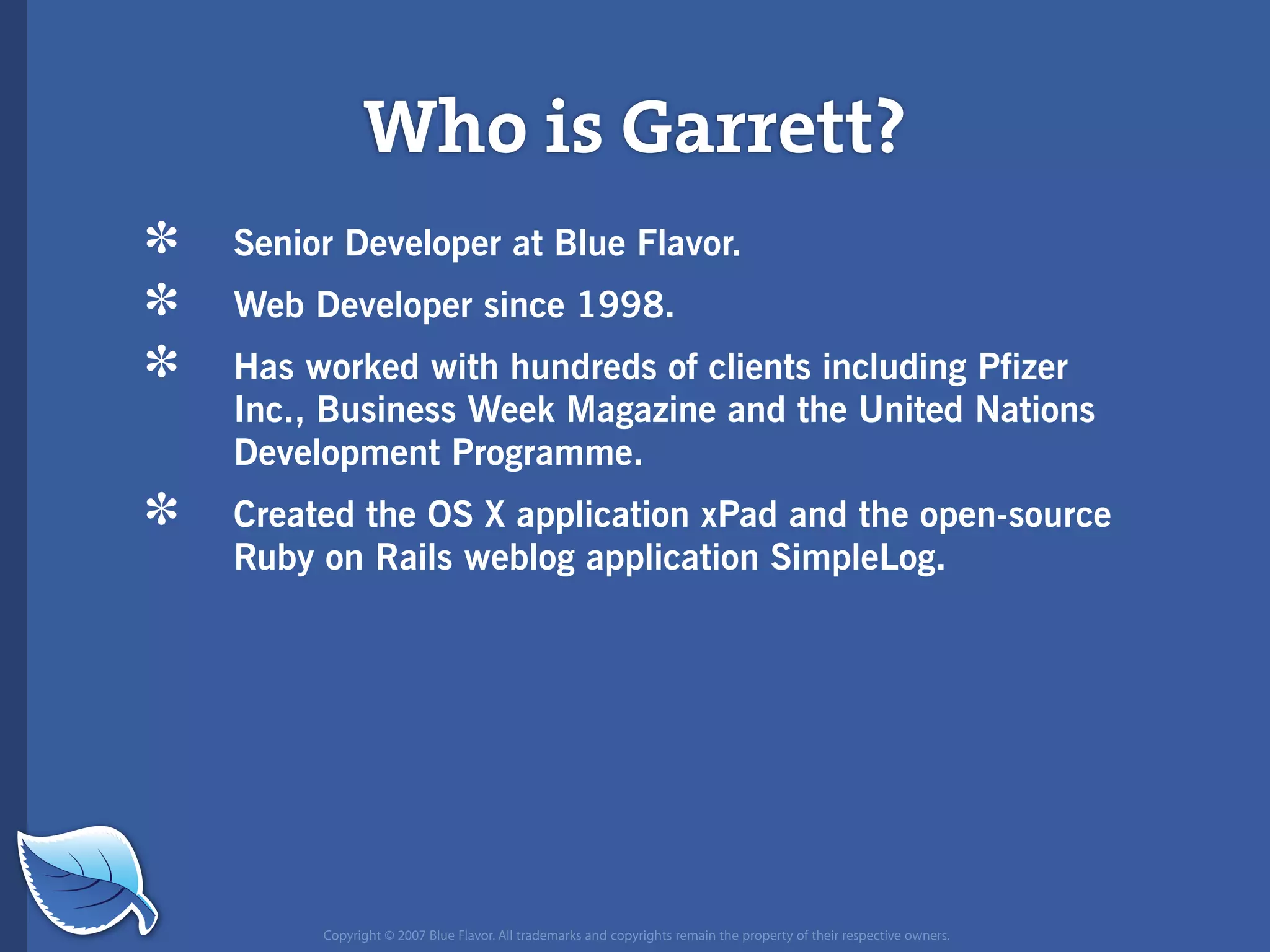 Web Builder 2.0 Workshop:  iPhone Design and Development Workshop