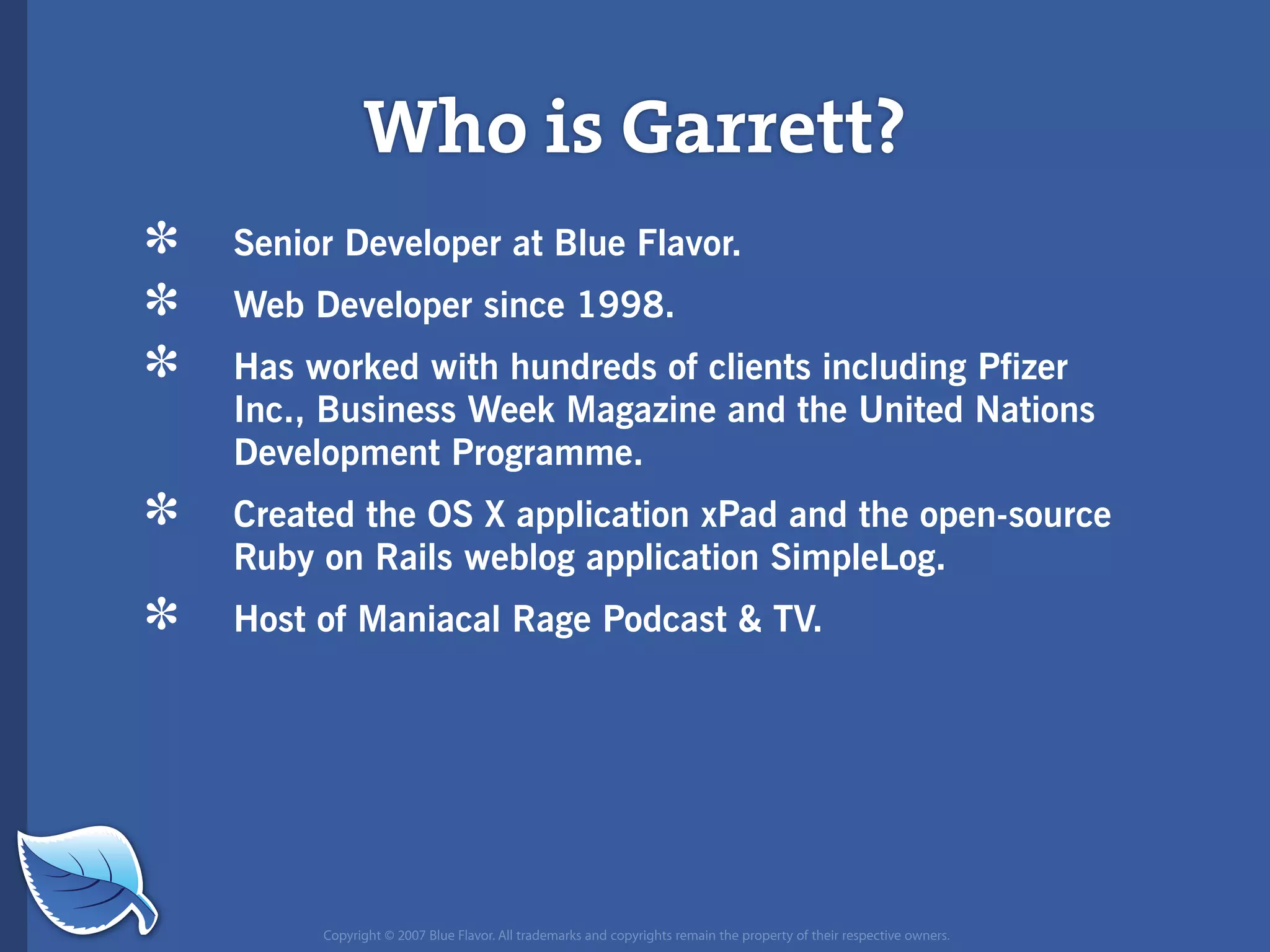 Web Builder 2.0 Workshop:  iPhone Design and Development Workshop