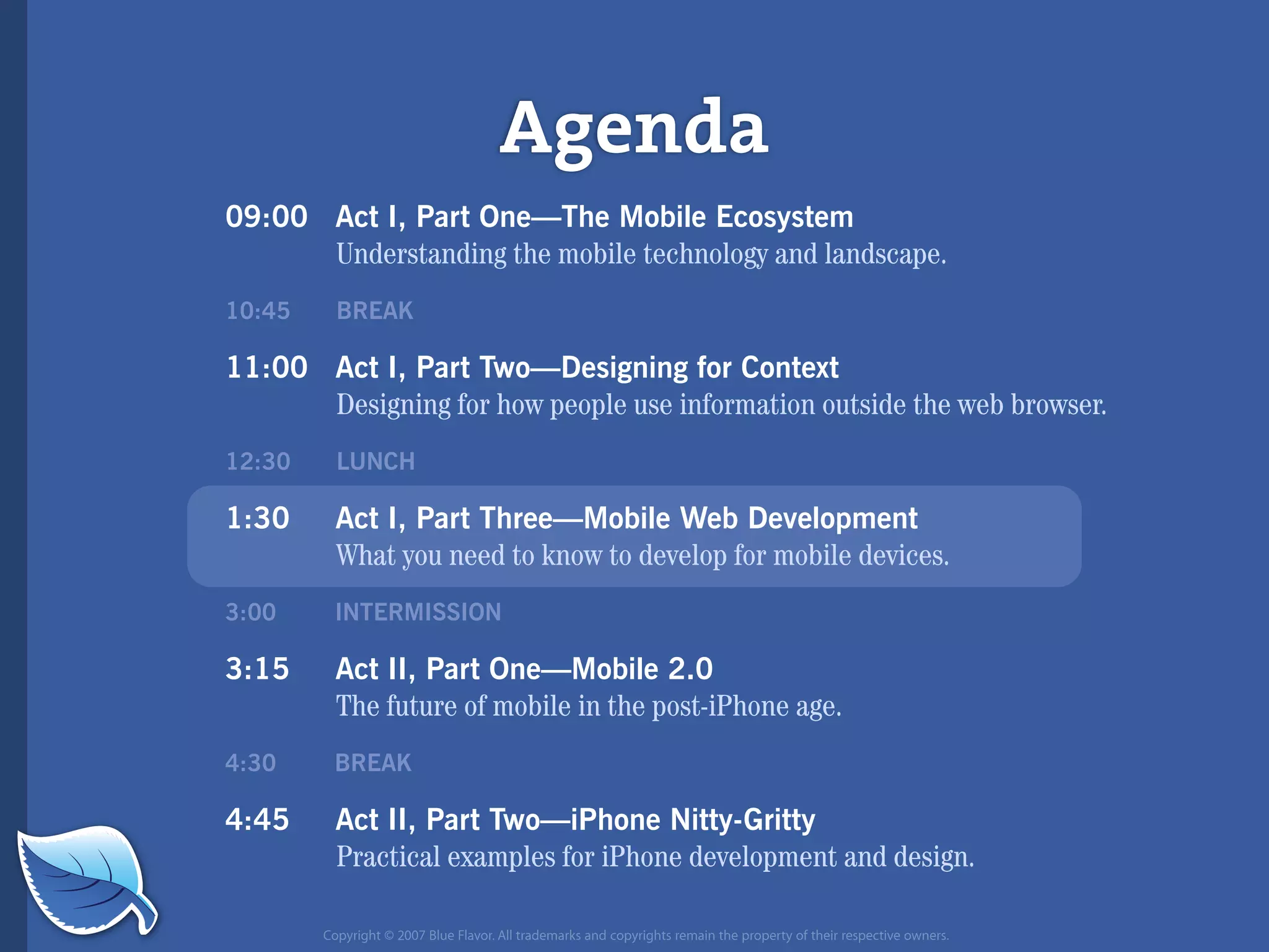 Web Builder 2.0 Workshop:  iPhone Design and Development Workshop
