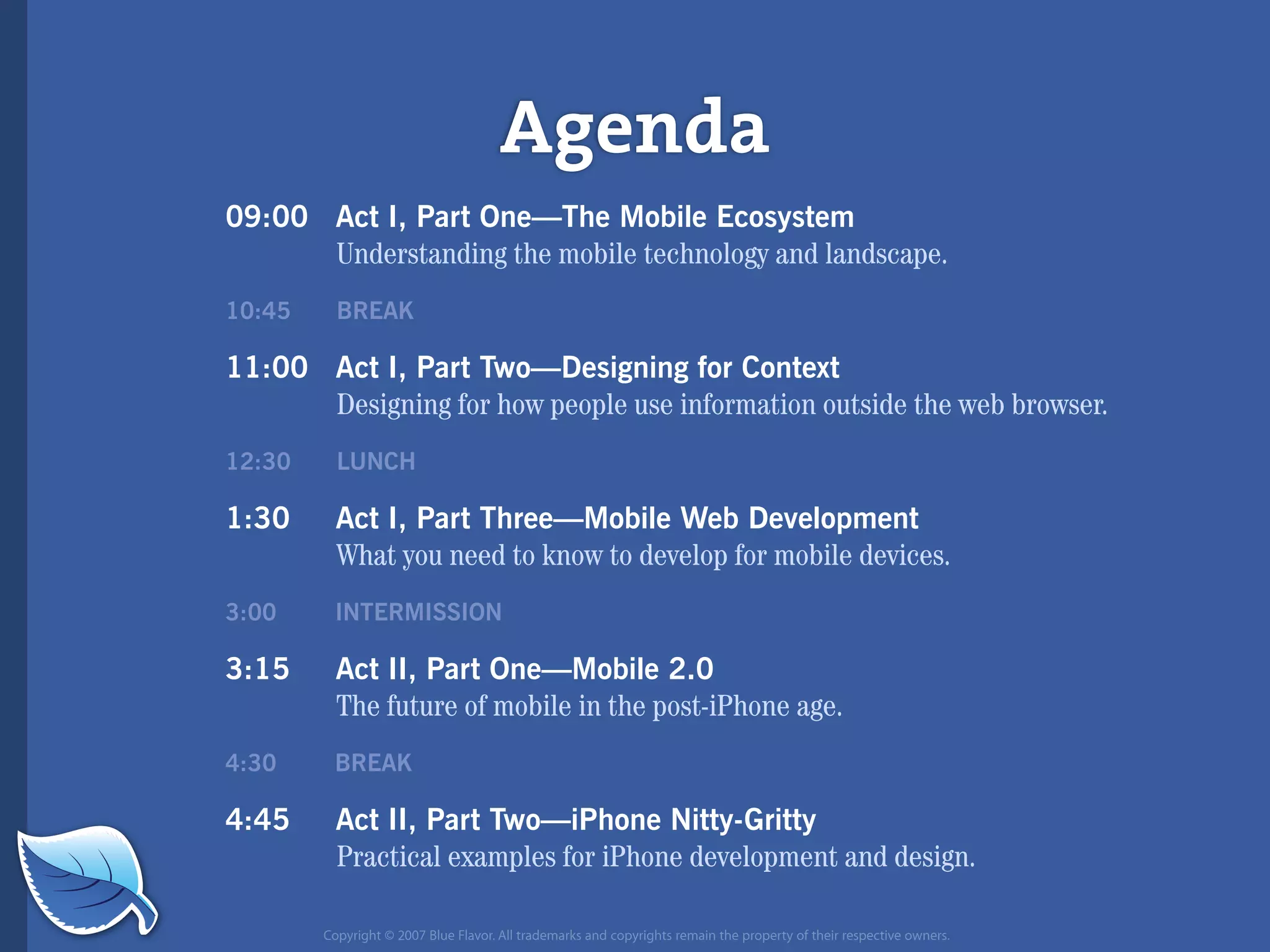 Web Builder 2.0 Workshop:  iPhone Design and Development Workshop