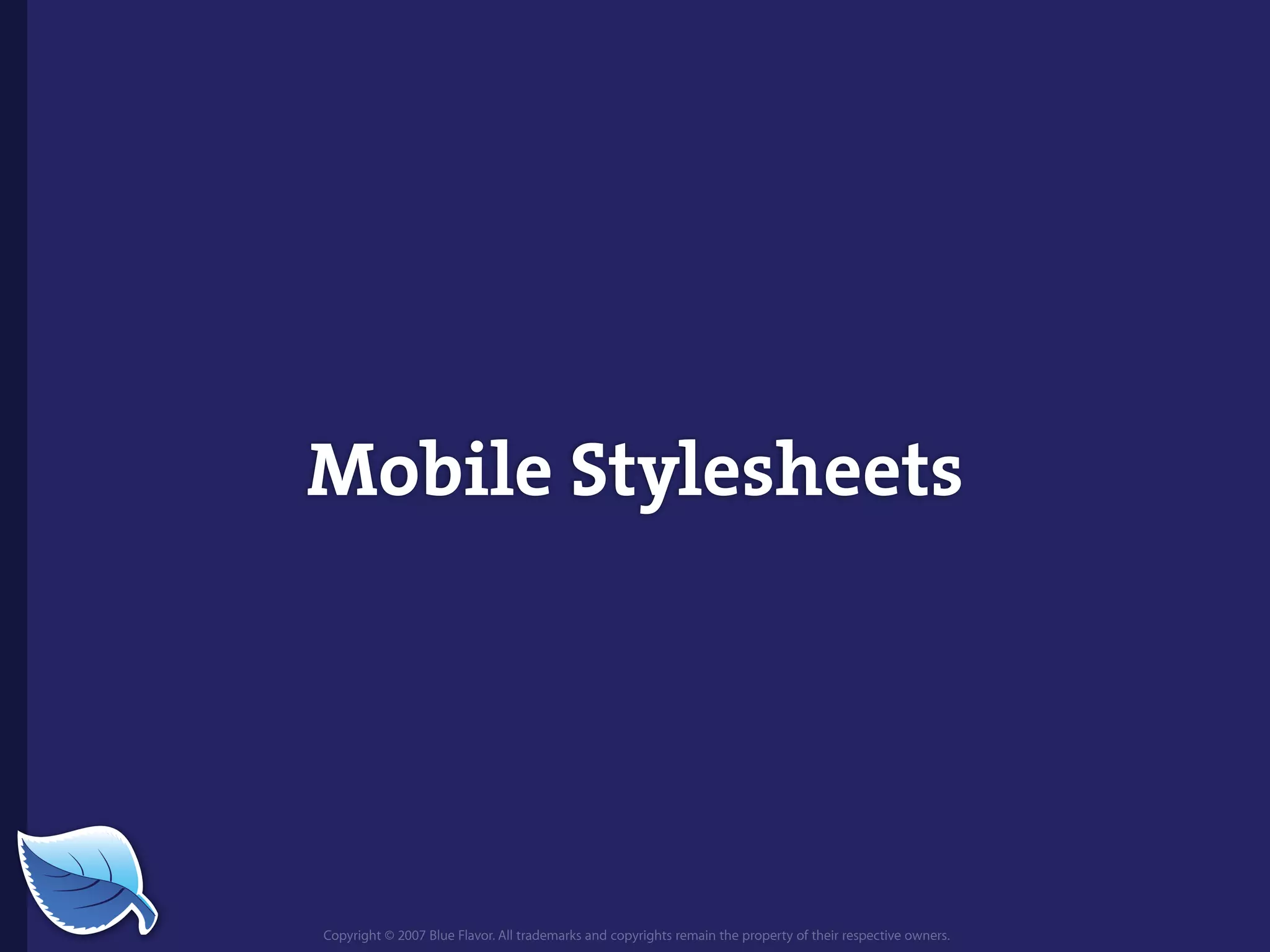 Web Builder 2.0 Workshop:  iPhone Design and Development Workshop