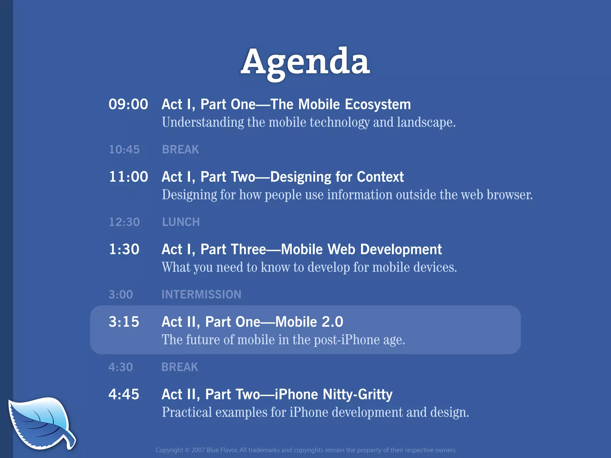Web Builder 2.0 Workshop:  iPhone Design and Development Workshop