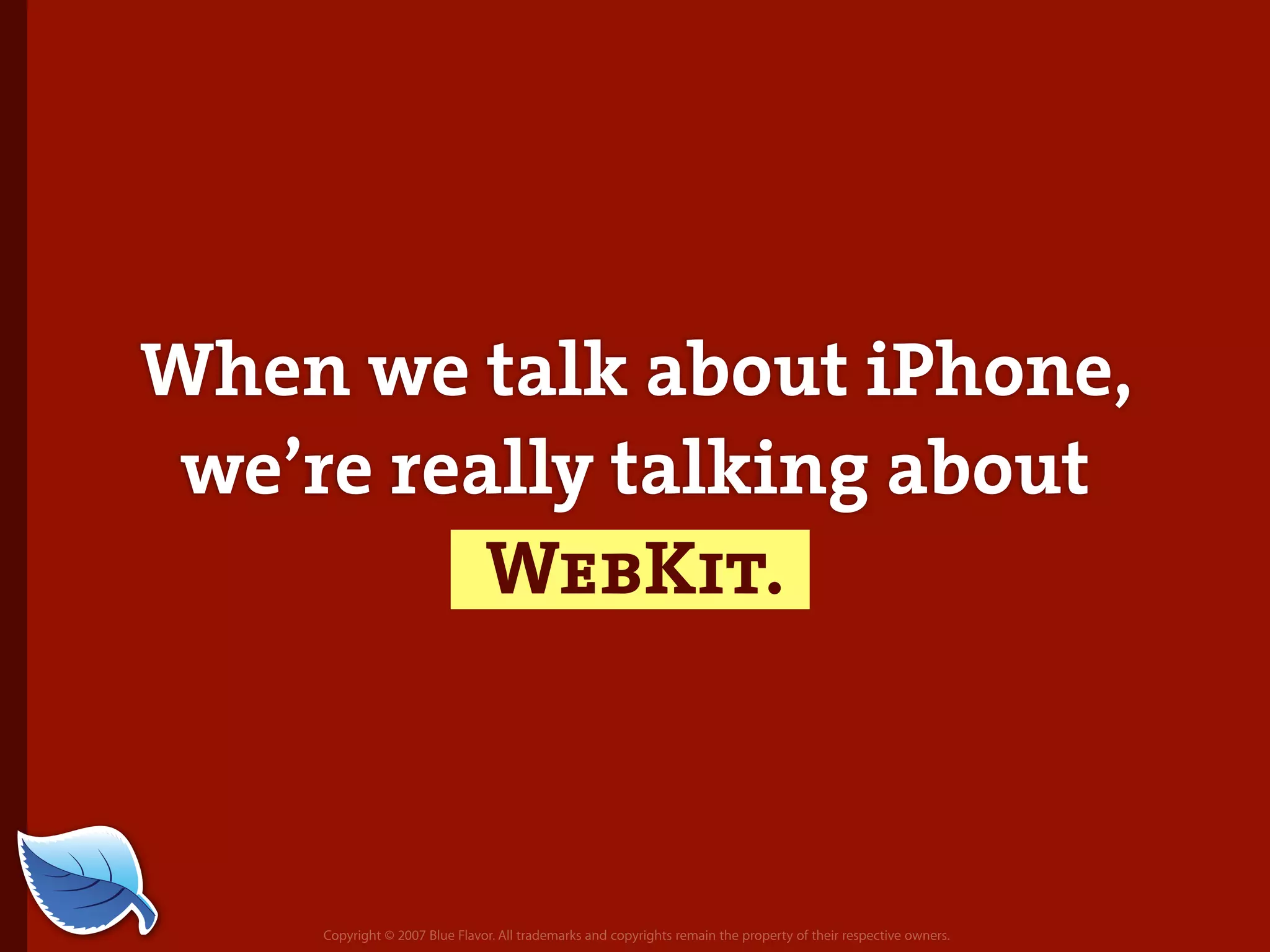 Web Builder 2.0 Workshop:  iPhone Design and Development Workshop