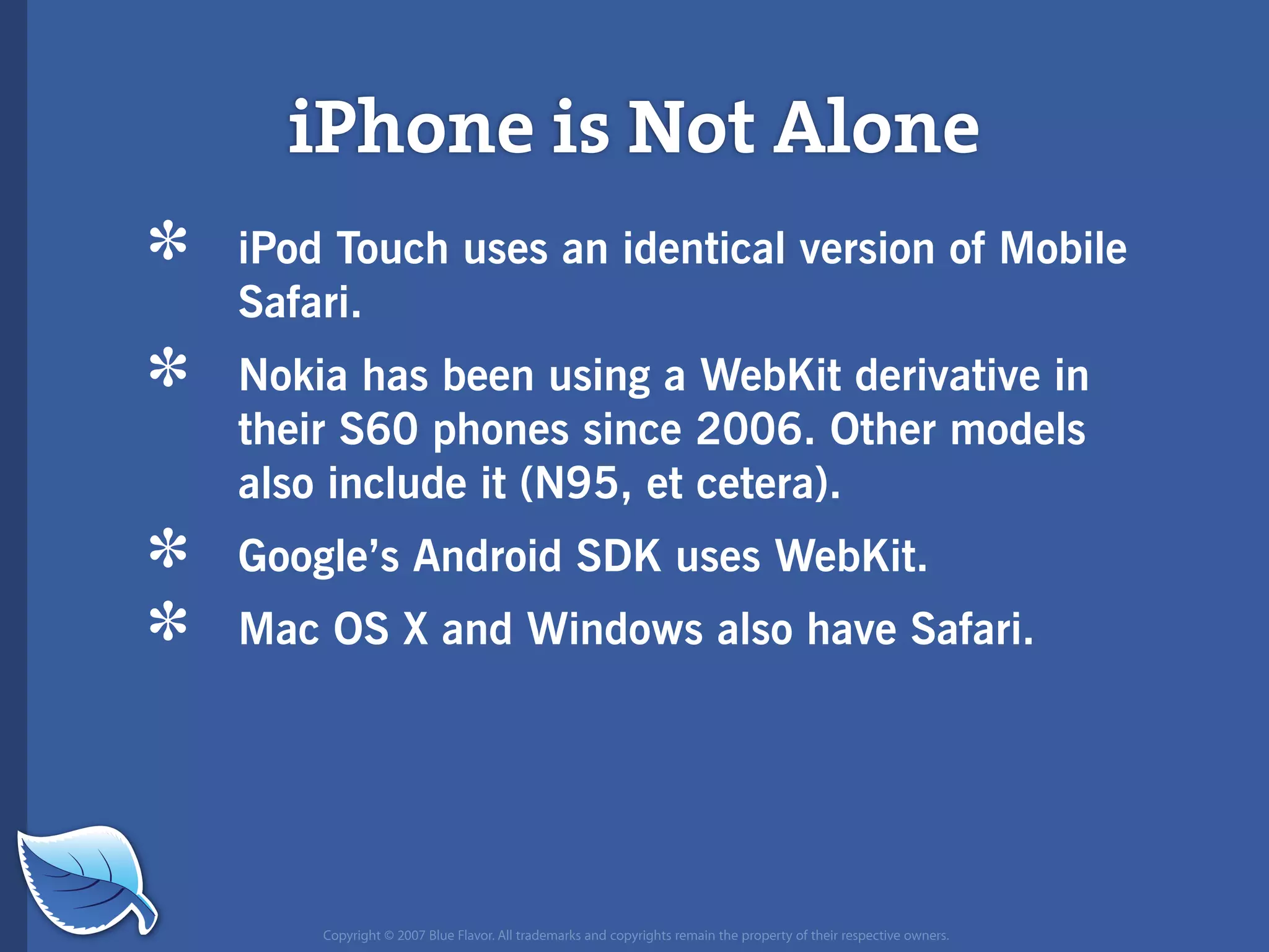 Web Builder 2.0 Workshop:  iPhone Design and Development Workshop