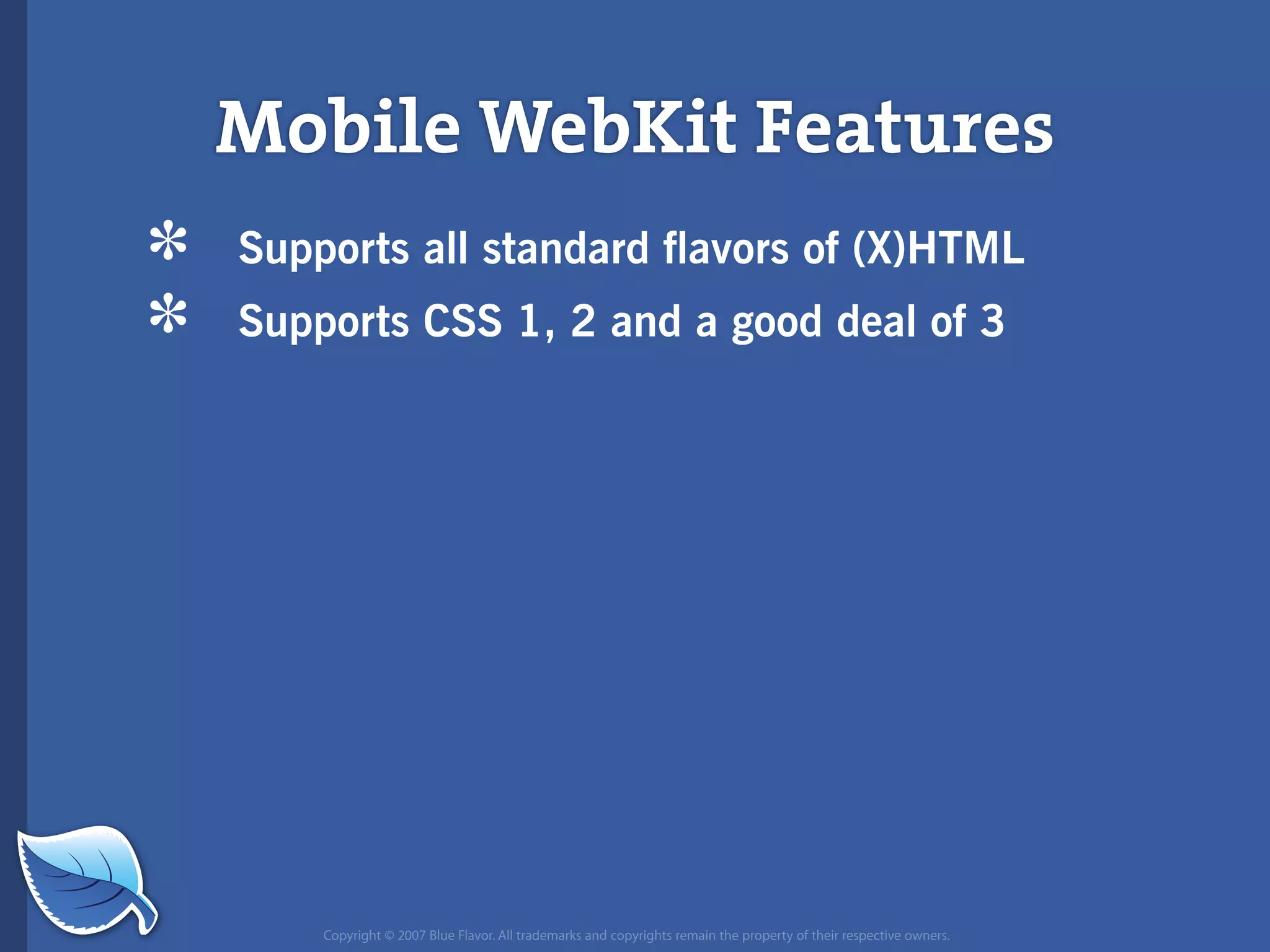 Web Builder 2.0 Workshop:  iPhone Design and Development Workshop
