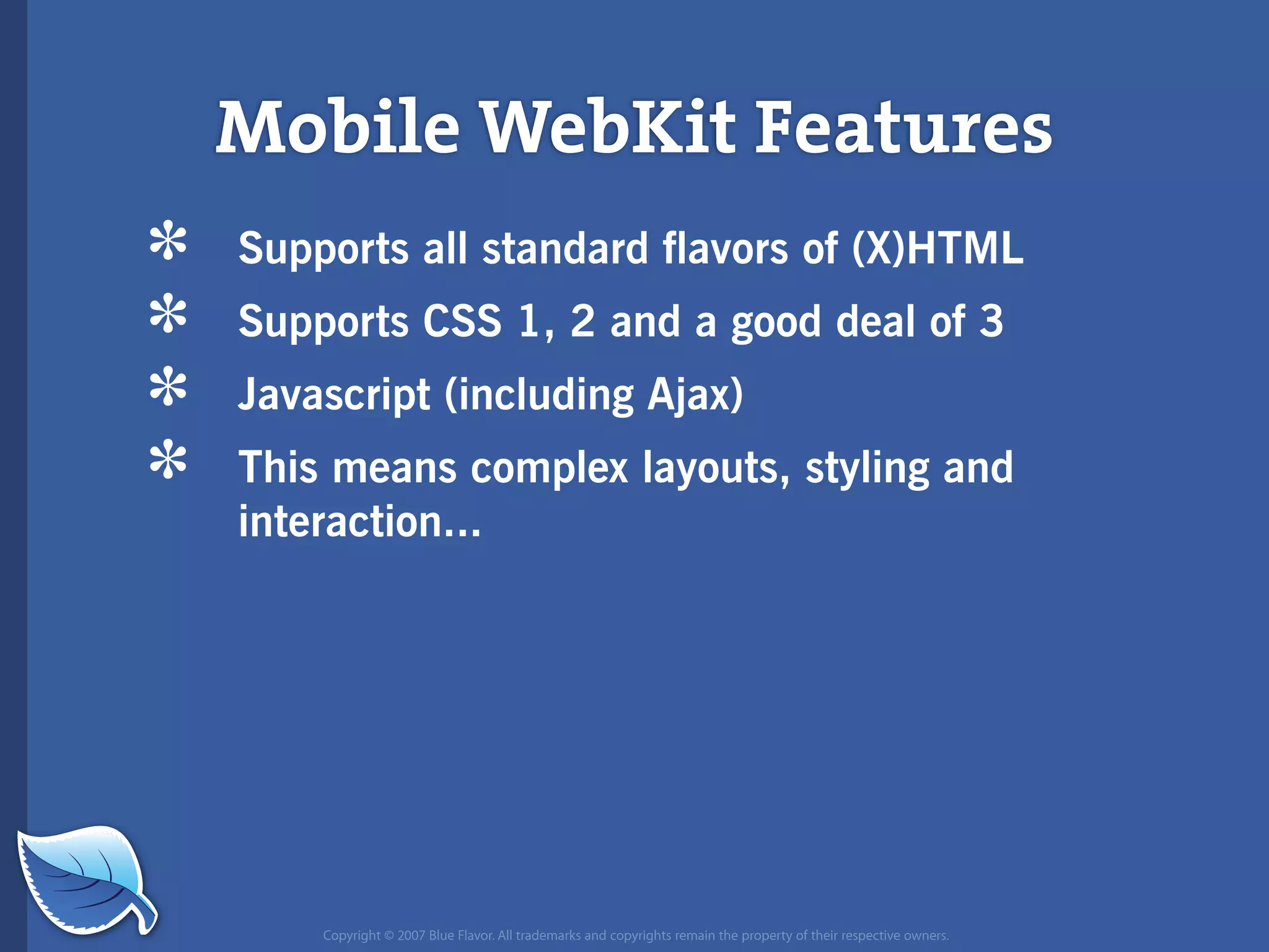 Web Builder 2.0 Workshop:  iPhone Design and Development Workshop