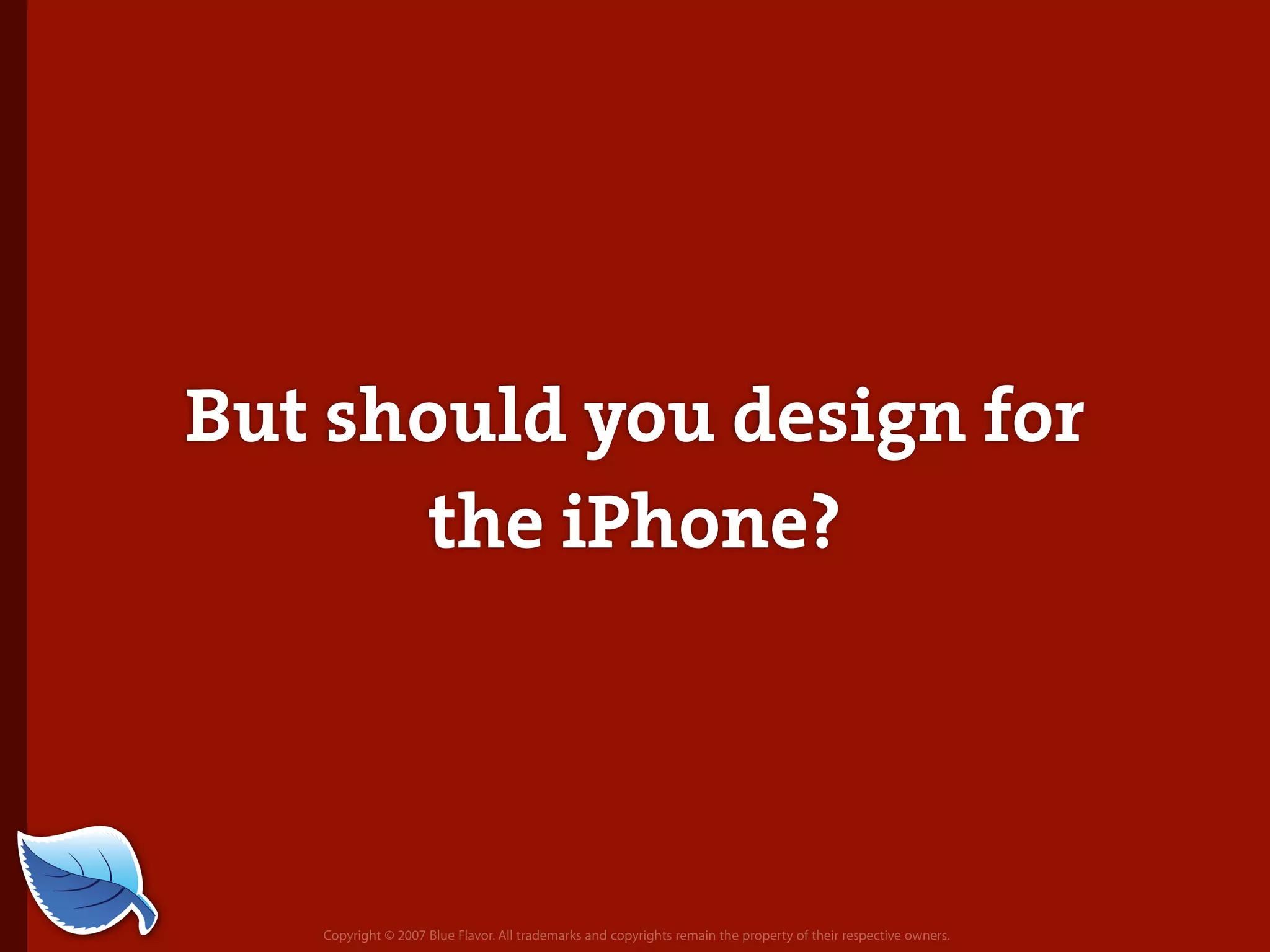 Web Builder 2.0 Workshop:  iPhone Design and Development Workshop