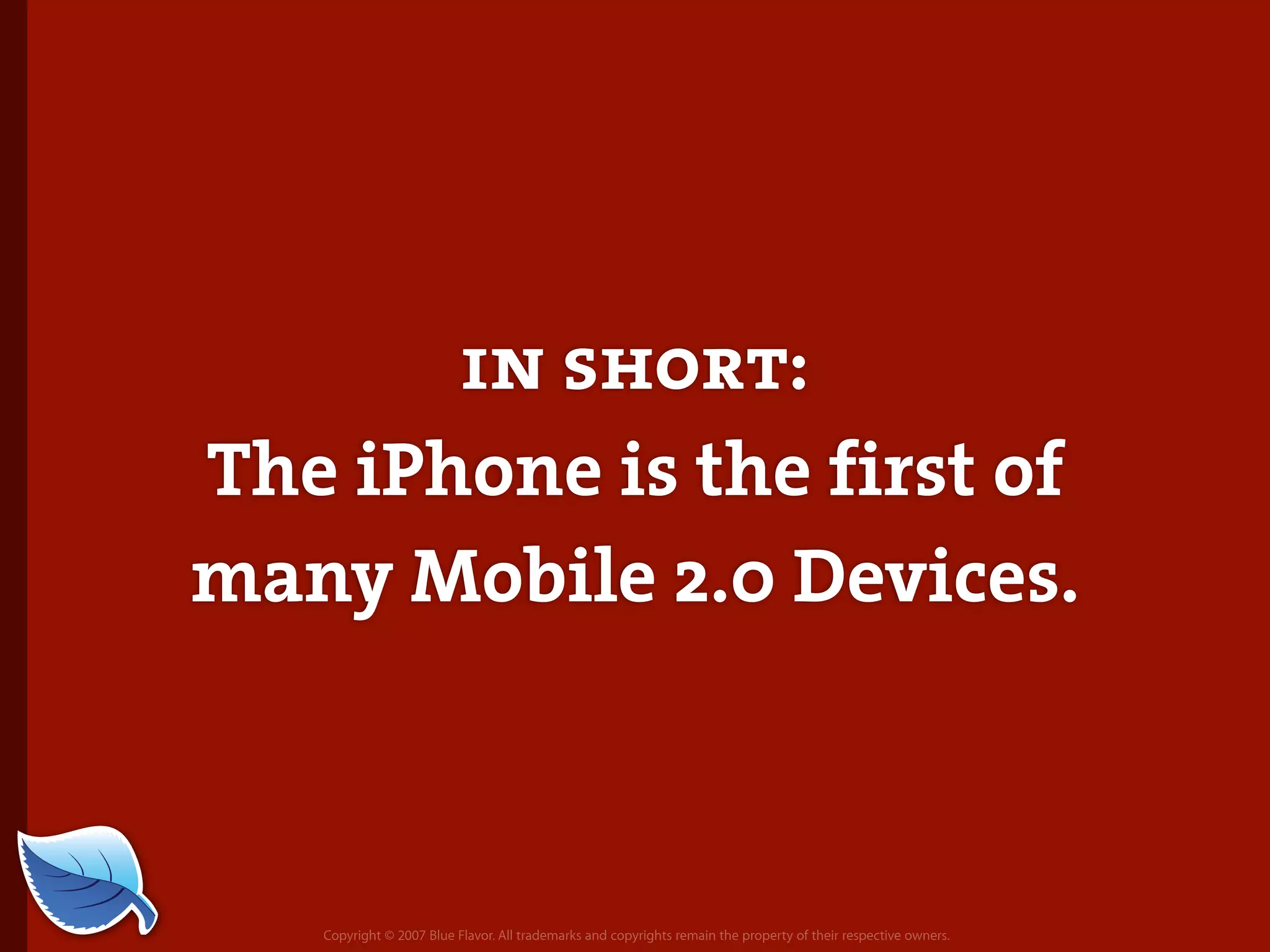 Web Builder 2.0 Workshop:  iPhone Design and Development Workshop