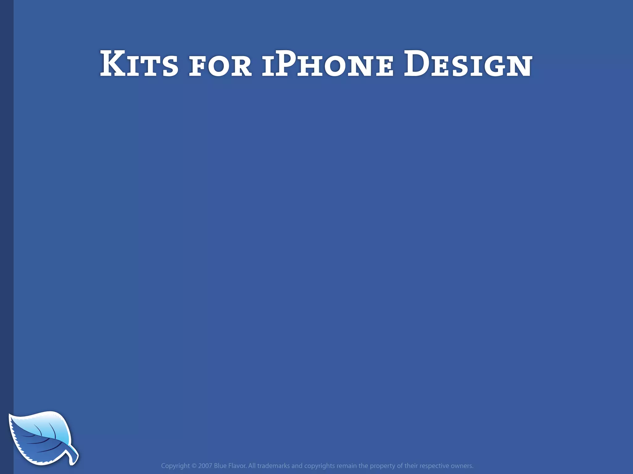 Web Builder 2.0 Workshop:  iPhone Design and Development Workshop