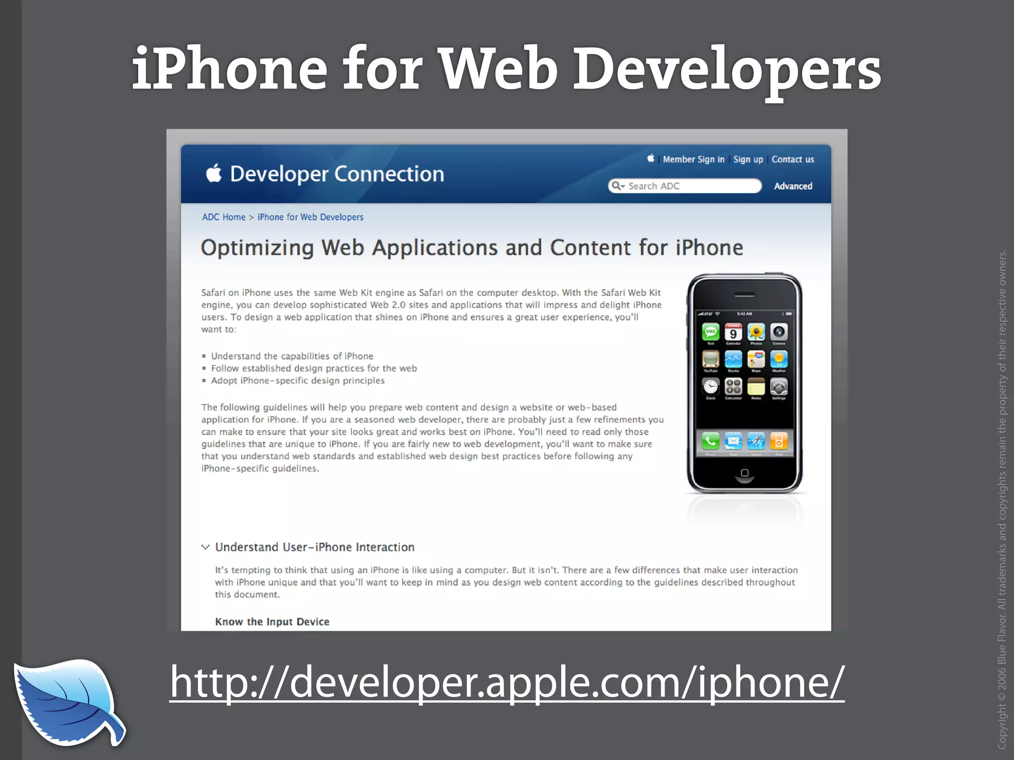 Web Builder 2.0 Workshop:  iPhone Design and Development Workshop