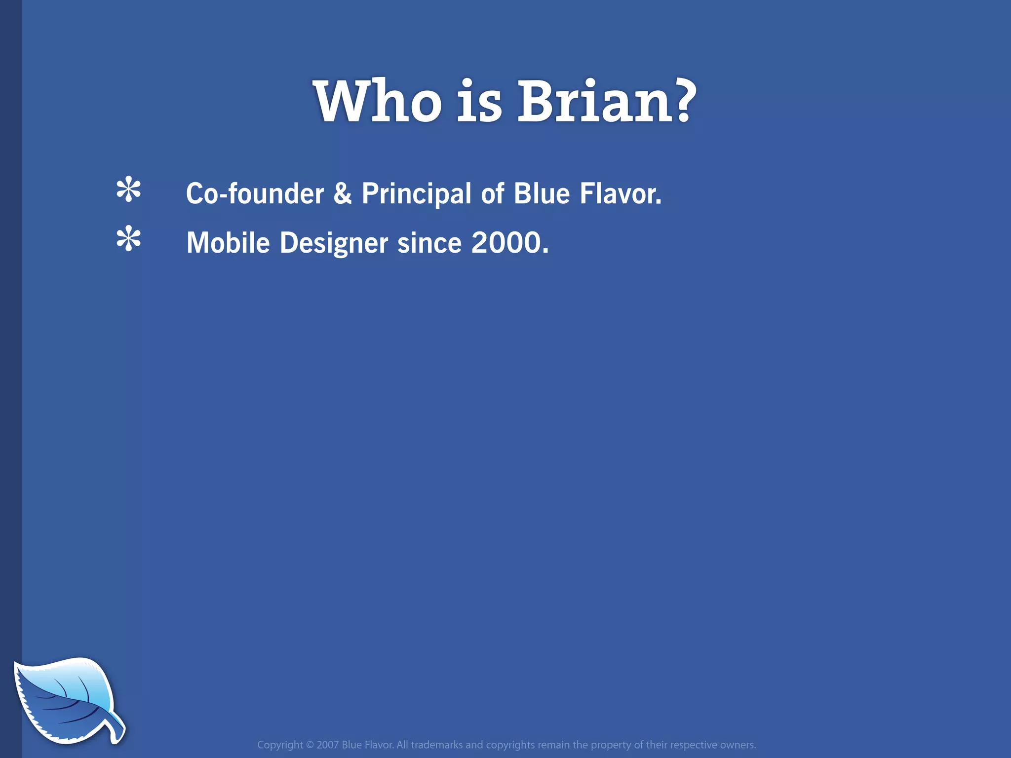 Web Builder 2.0 Workshop:  iPhone Design and Development Workshop