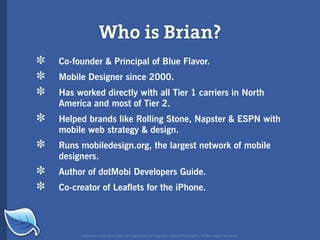 Web Builder 2.0 Workshop:  iPhone Design and Development Workshop