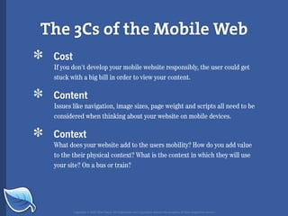 Web Builder 2.0 Workshop:  iPhone Design and Development Workshop