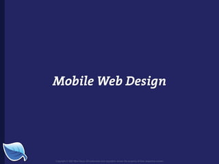 Web Builder 2.0 Workshop:  iPhone Design and Development Workshop