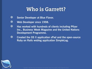 Web Builder 2.0 Workshop:  iPhone Design and Development Workshop