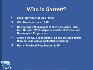 Web Builder 2.0 Workshop:  iPhone Design and Development Workshop