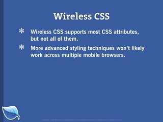 Web Builder 2.0 Workshop:  iPhone Design and Development Workshop