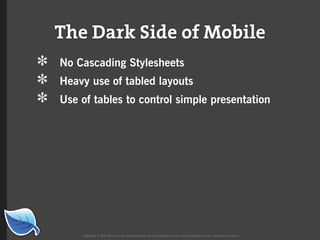 Web Builder 2.0 Workshop:  iPhone Design and Development Workshop