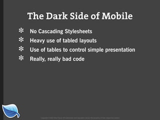 Web Builder 2.0 Workshop:  iPhone Design and Development Workshop