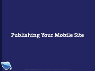 Web Builder 2.0 Workshop:  iPhone Design and Development Workshop