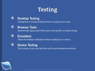 Web Builder 2.0 Workshop:  iPhone Design and Development Workshop