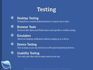 Web Builder 2.0 Workshop:  iPhone Design and Development Workshop