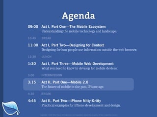 Web Builder 2.0 Workshop:  iPhone Design and Development Workshop