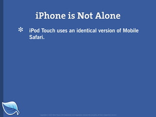 Web Builder 2.0 Workshop:  iPhone Design and Development Workshop