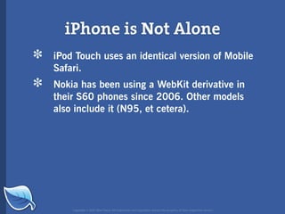 Web Builder 2.0 Workshop:  iPhone Design and Development Workshop