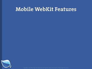 Web Builder 2.0 Workshop:  iPhone Design and Development Workshop