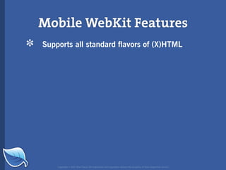 Web Builder 2.0 Workshop:  iPhone Design and Development Workshop