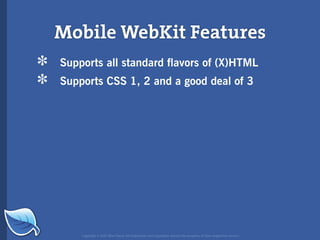 Web Builder 2.0 Workshop:  iPhone Design and Development Workshop